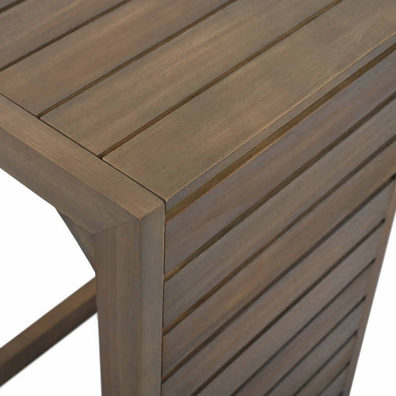 C-Shape End Table, Grey