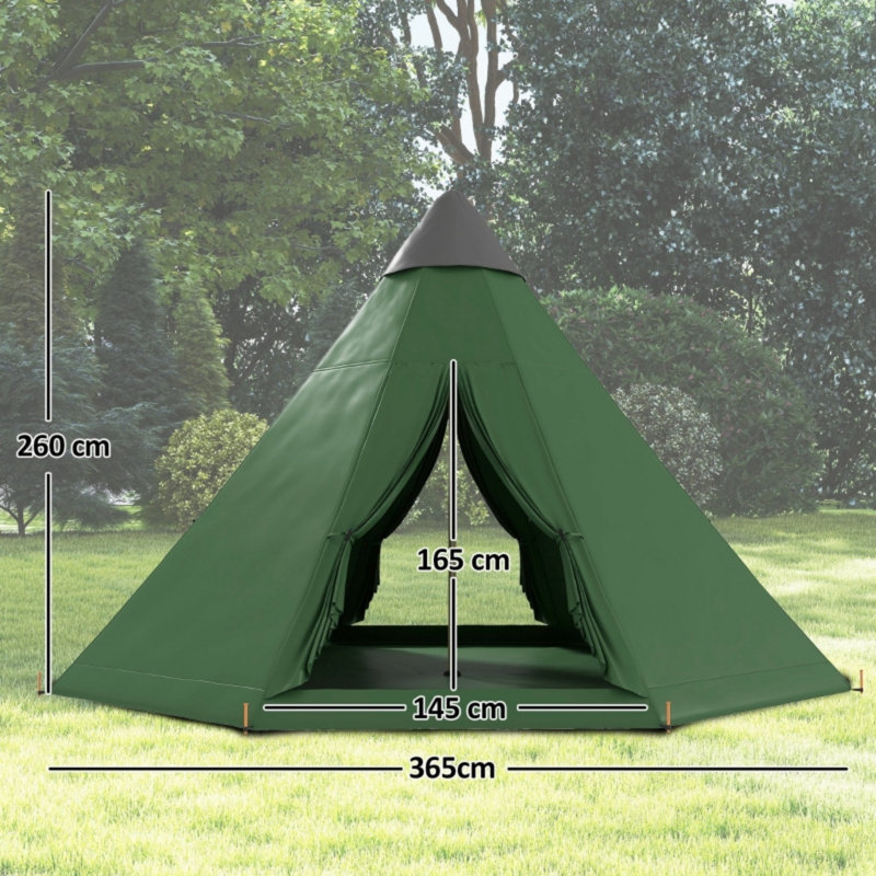 6 Person Tent, Green