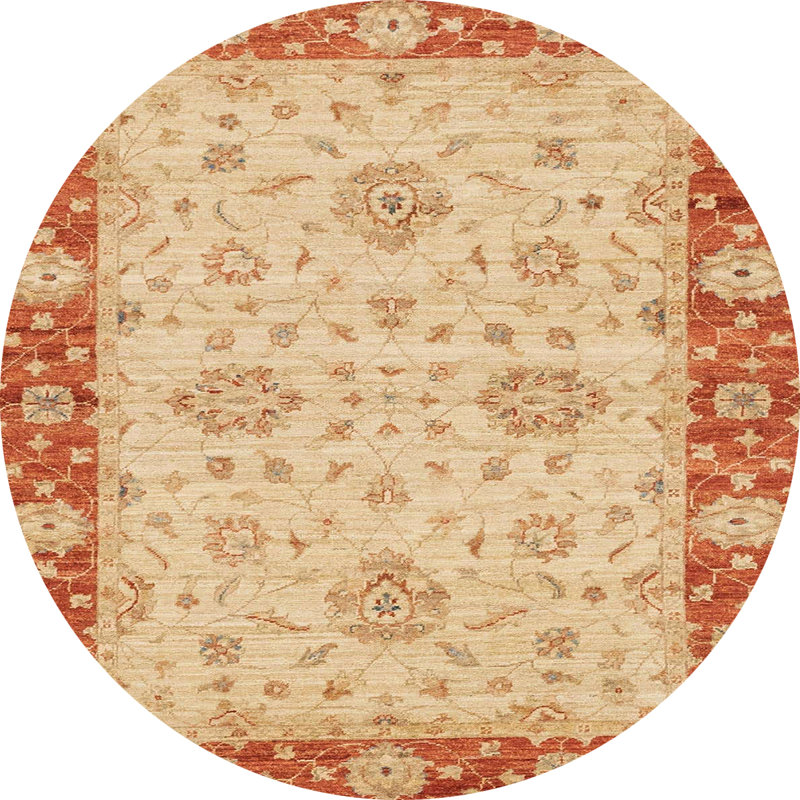 Tapis abstrait moderne 3575, Rond 5 pi