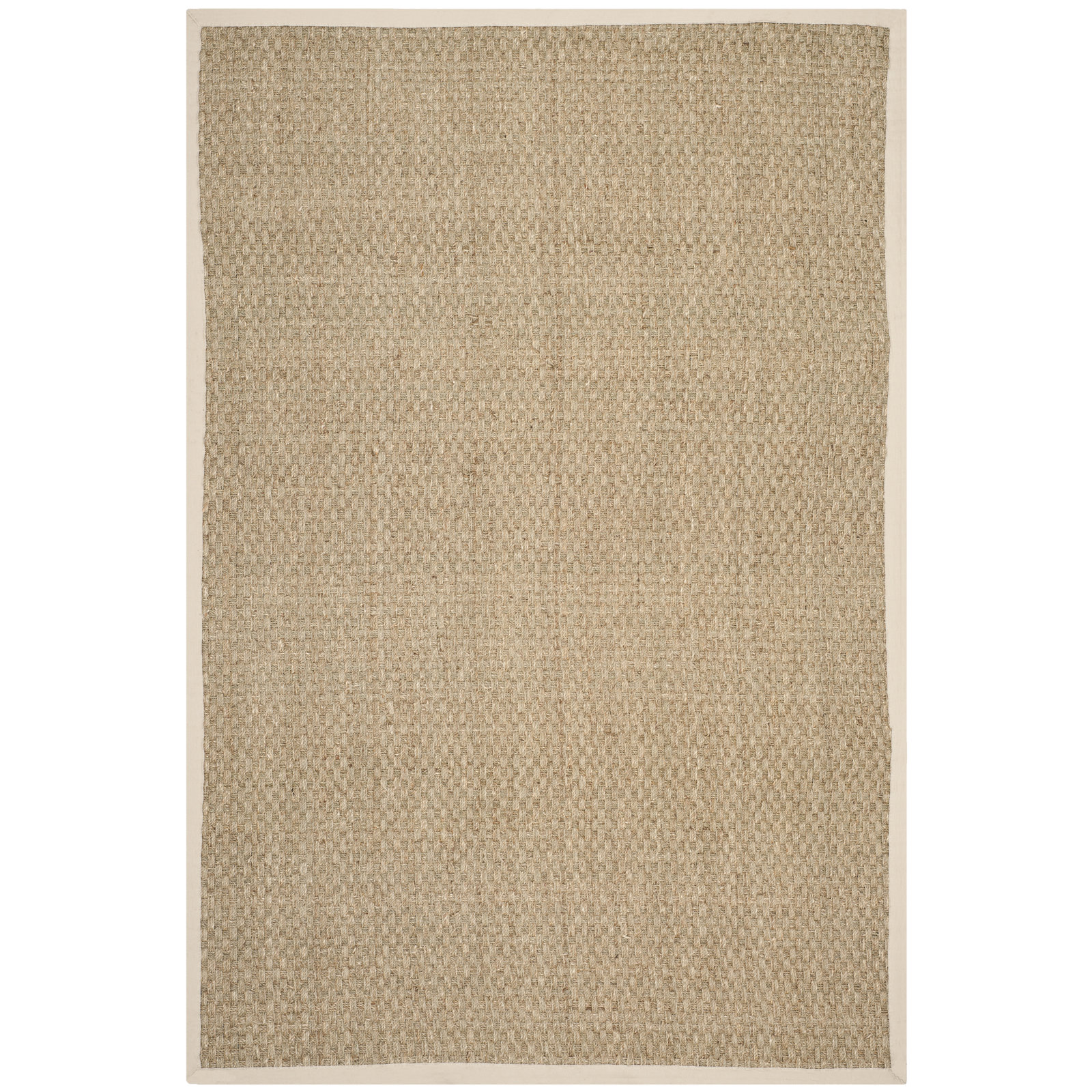 Dollard Natural Ivory Seagrass Rug, Rectangle 2' x 3'