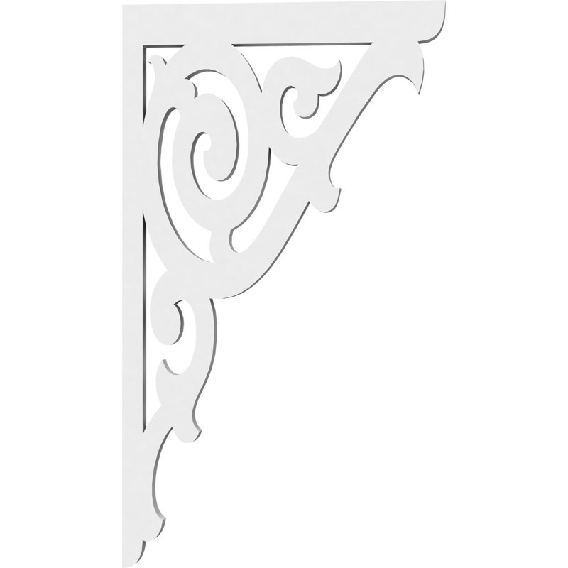 Support de qualité architecturale Hurley, L 5/8 po x P 8 po x H 14 po, Athènes, PVC