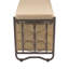 Banc de rangement pour chaussures en métal Zonia