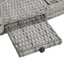 Ensemble de chaises longues d'extérieur en osier de 80 po, ensemble de 2 chaises de patio inclinables en rotin, à dossier ajustable, à dossier ajustable, à conception ergonomique et à vagues-846670597