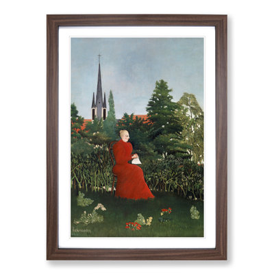 Portrait of a Woman by Henri Rousseau - Picture Frame Painting