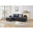 Modular Design 4 - Seat Furniture With Concealed Storage And Coordinating Pillows, Pu Leather Upholstery, Black, 97 In Product Depth Reconfigurable Drawer Matching 162.7 Lb Weight