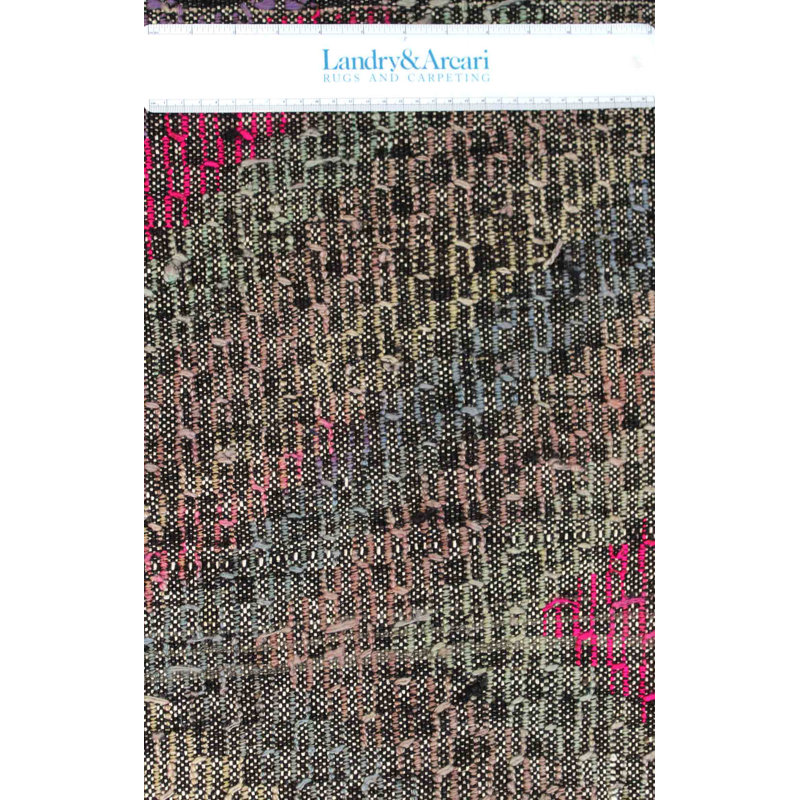 Tapis unique gris / sauge / rose / bleu de 6 pi 5 po x 7 pi 8 po Jijim