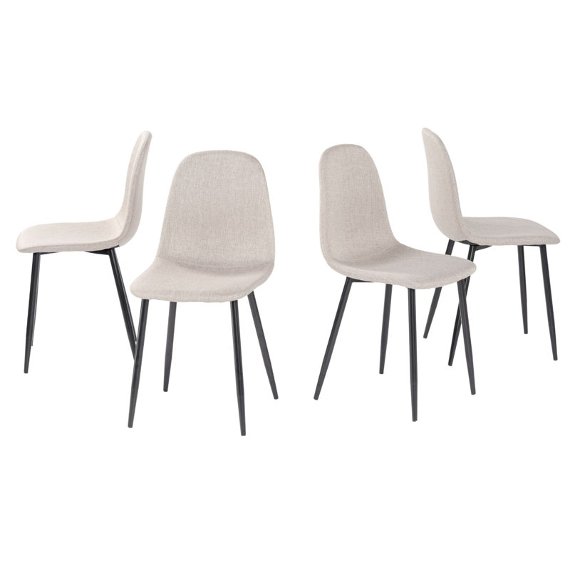 Upholstered Dining Chairs, Black
