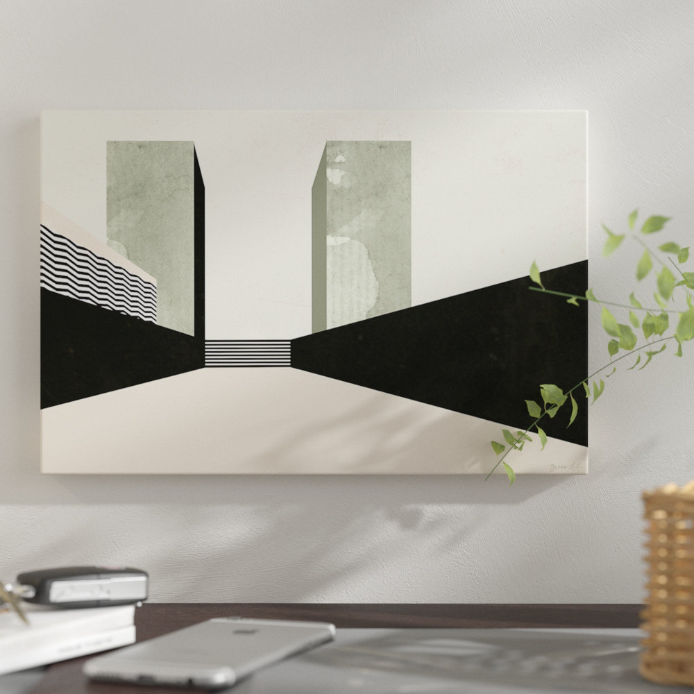 East Urban Home 'Graphic New York III' Graphic Art Print on Canvas ...