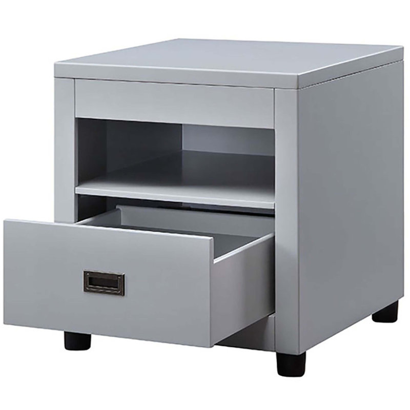 Table de bout avec rangement Dove Grey