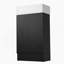 Meuble-lavabo 18,6 po avec lavabo, meuble-lavabo avec tablette à deux niveaux, orientation gauche ou droite, noir (WF308491 nouvelle couleur)