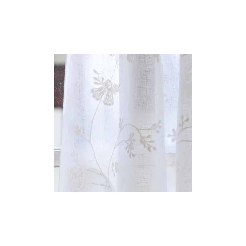 Matilda Sheer Curtain, 42"W x 84"L, White