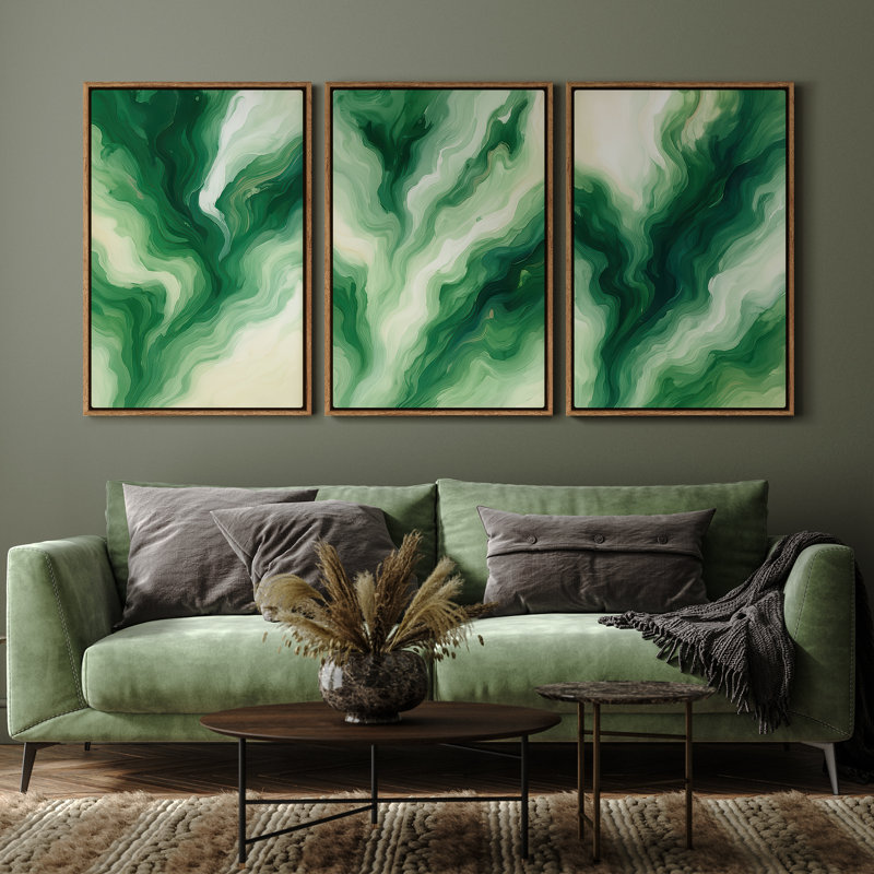 Art mural encadré, impressions murales abstraites rétro sur toile 16 po x 24 po, H 24 po x l 16 po, Naturel