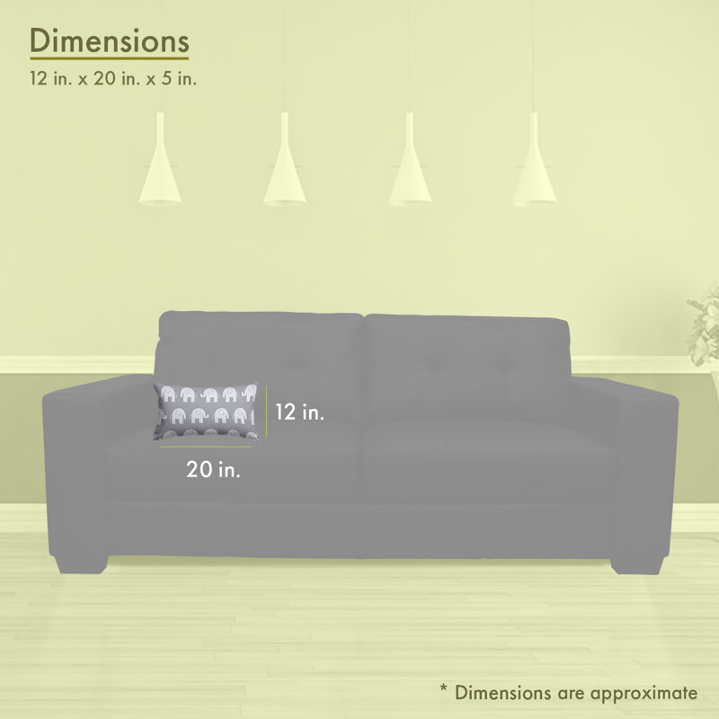 Coussin Ellie, Gris