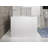 Unwind 67" x 30" Back-To-Wall Soaking Bathtub