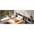 White Led Platform Canopy Bed For Queen, Modern Bedroom Aesthetic, Hassle - Assembly Queen Size With Canopy, Clean Profile, Easy Steps-1722156177