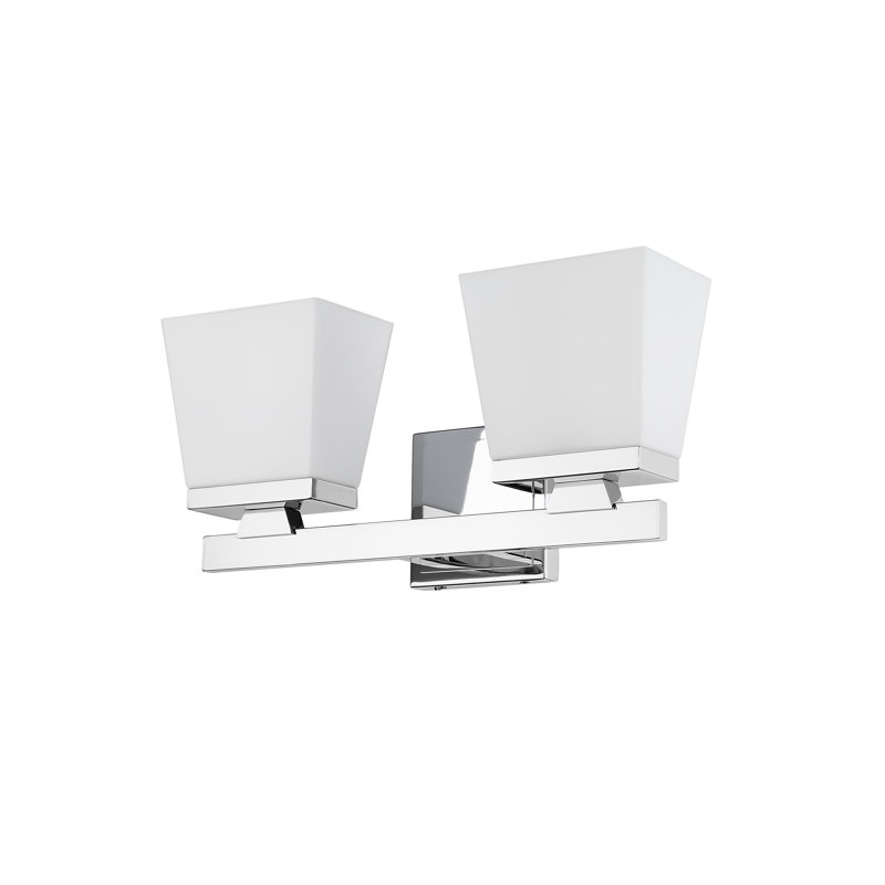 Meuble-lavabo 2 lumières Panora, Chrome