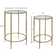 Courville Metal and Glass Nesting Tables