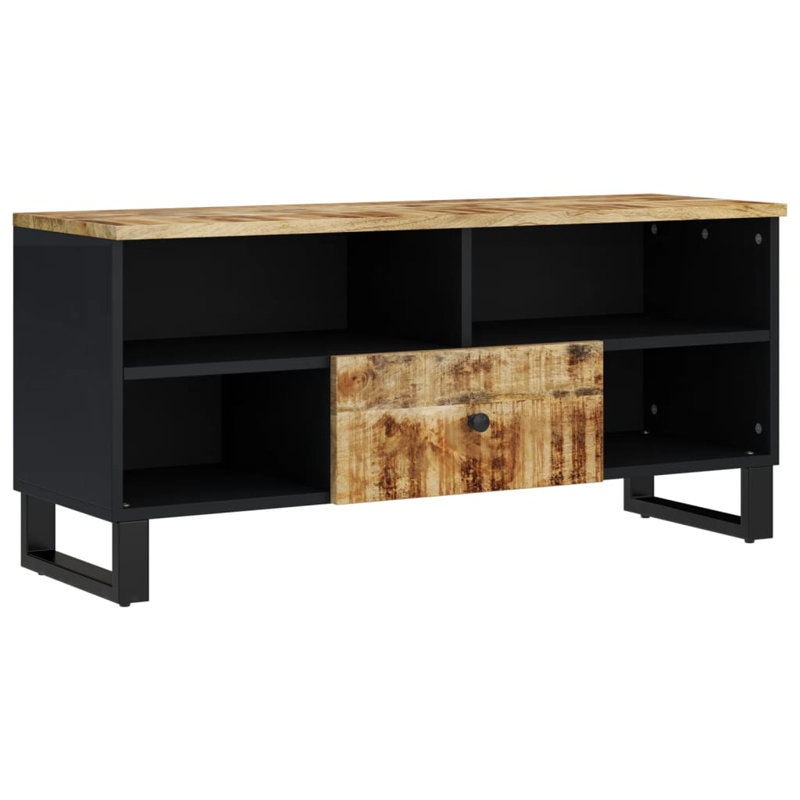 Essoura Unfinished TV Stand for TVs up to 43", Light Brown