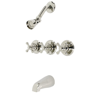Robinet de baignoire et douche victorienne avec valve brute