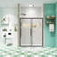 Porte de douche coulissante l 44 "-48" x H 72 "-111837214