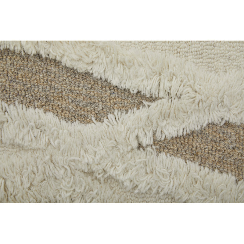 Anica Hand Tufted Wool Abstract Area Rug, Rectangle 10' x 14'