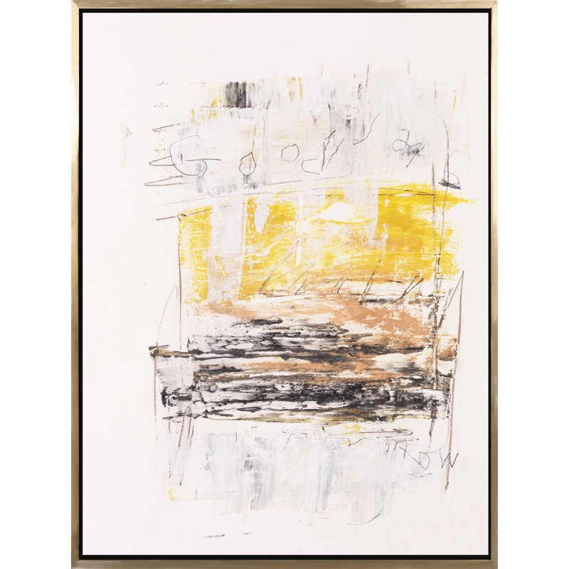 «Good When It's Done», peinture sur toile à cadre flottant