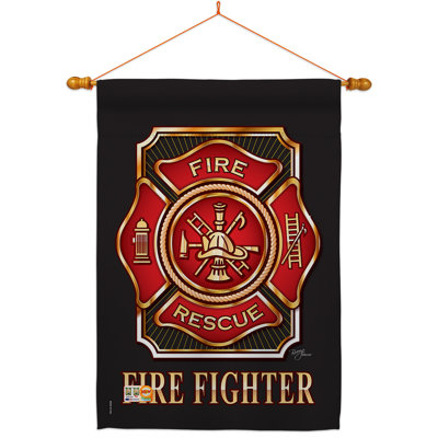 Double Sided 40'' H x 28'' W Polyester Flag Set