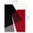 Fresno Bold Geometric Red Black White Rug-102210992