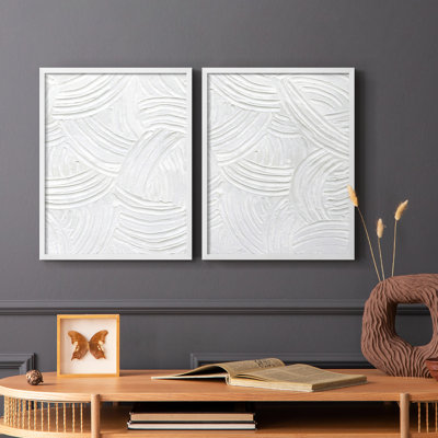 «Sandstone Grooves I», reproduction encadrée de qualité supérieure - prête à être accrochée - aucun clou requis - aucun clou requis