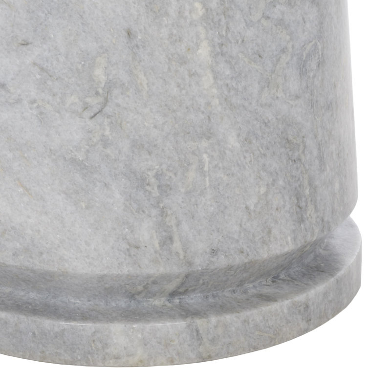 Table de bout en marbre Daktari, Gris clair