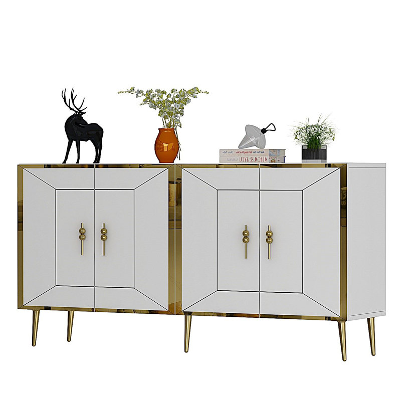 Olivia 150cm Console Table, Cream/Gold