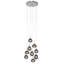 Trent 9 - Light Steel Cluster Pendant