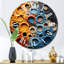 Horloge murale orange-93380573