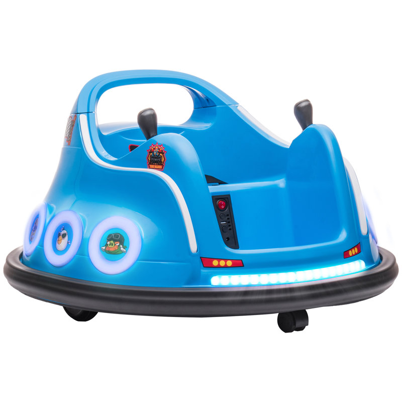 AIYAPLAY 12V Kids Bumper Car Angry Bird Licensed Joysticks 3-5 Years , Blue