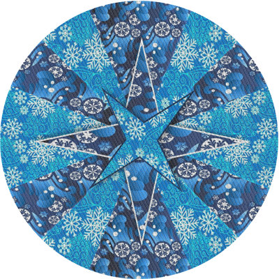 Tapis bleu / violet Riva