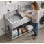 Évier utilitaire 42 po x 22 po en acier inoxydable - Double cuve avec robinet rétractable, eau chaude et froide - Pour la cuisine, la lessive, le garage et le sous-sol