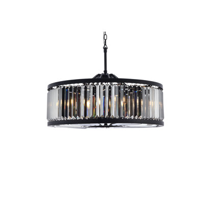 Dorinda 10-Light Dimmable Drum Chandelier