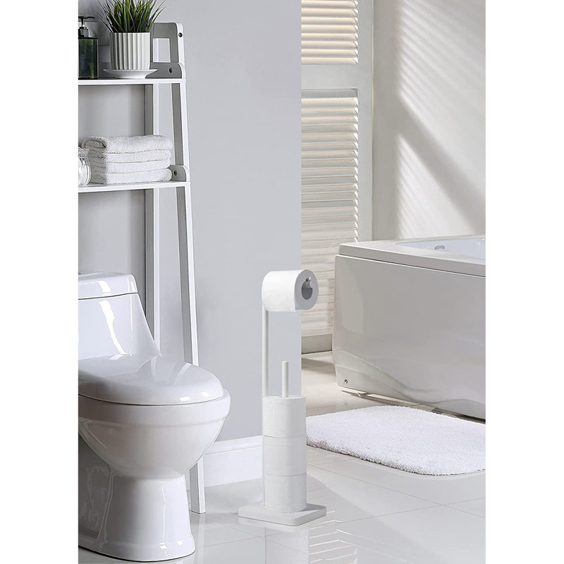 Porte-papier hygiénique sur pied avec réserve