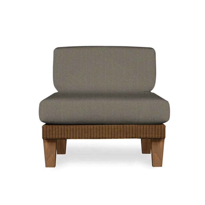 Catalina Outdoor Teak Lounge Chair, Beach Natural, Bark