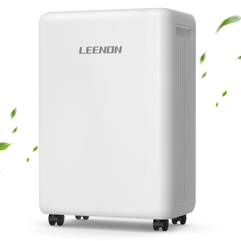 Dehumidifier, 10L/Day Dehumidifiers for Home with timer, filter screen and child safety lock, Intelligent/Drying/Continuous Mode