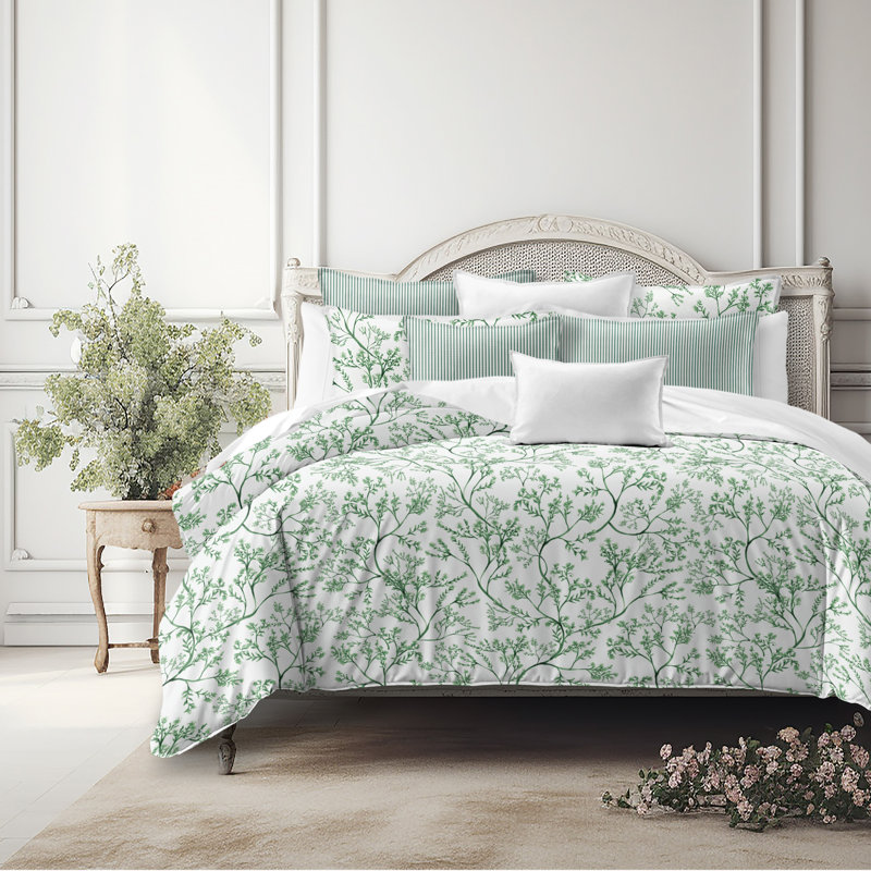 Tinsley Ivy Cotton Duvet Cover Set, Full Duvet Cover + 7 Additional Pieces
