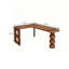 Simple Solid Wood Pine Rounded Corners Desk-2109139952