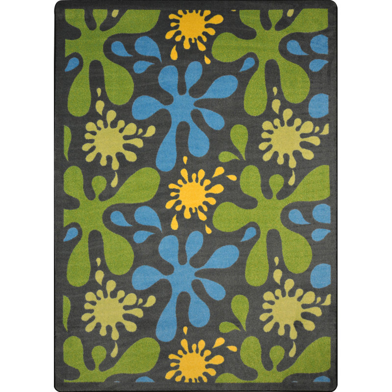 Tapis Whimsy Kid Essentials Splat, Rectangle 5 pi 4 po x 7 pi 8 po