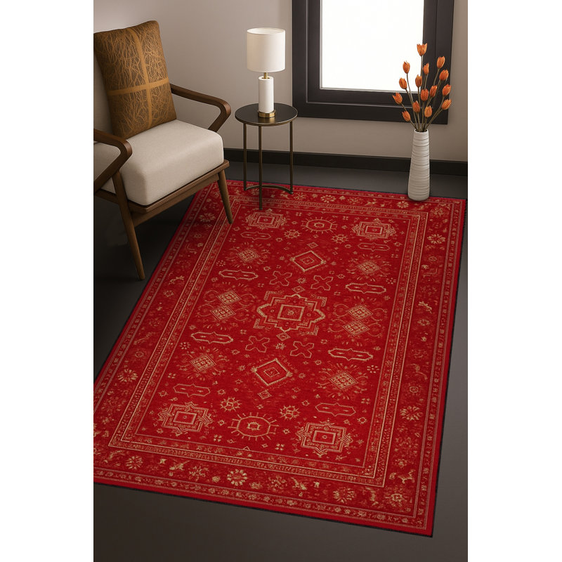 Tapis tissé à la main Mosso, 3'3" x 4'11"