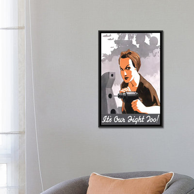 « wwii propaganda poster of rosie the riveter », affiche rétro sur toile