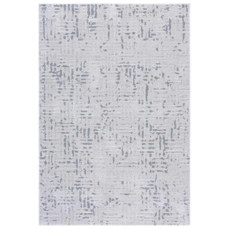 Slate Performance Abstract Rug, Rectangle 5'3" x 7'6"
