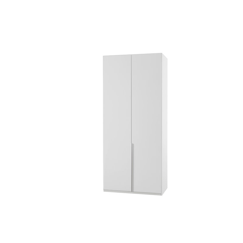 Agdal 2 Door Manufactured Wood Wardrobe, White