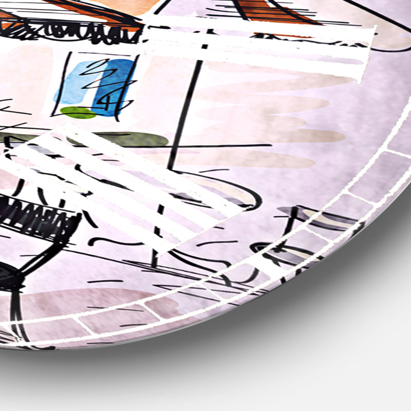 Horloge murale Street Caf?, Grand