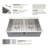 33" Drop-In 16 Gauge Double Bowl Stainless Steel Kitchen Sink with Accessories-98674085
