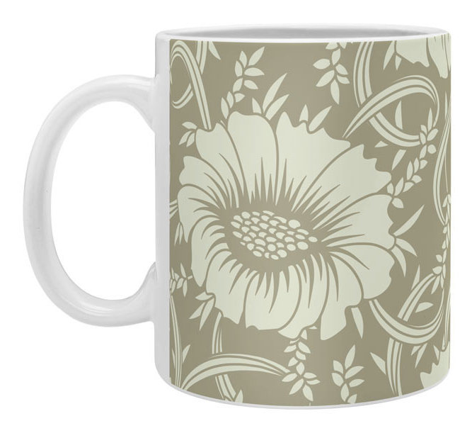 Grande tasse à café floral rêve